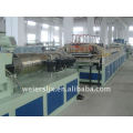 Wood plastic floor extruder